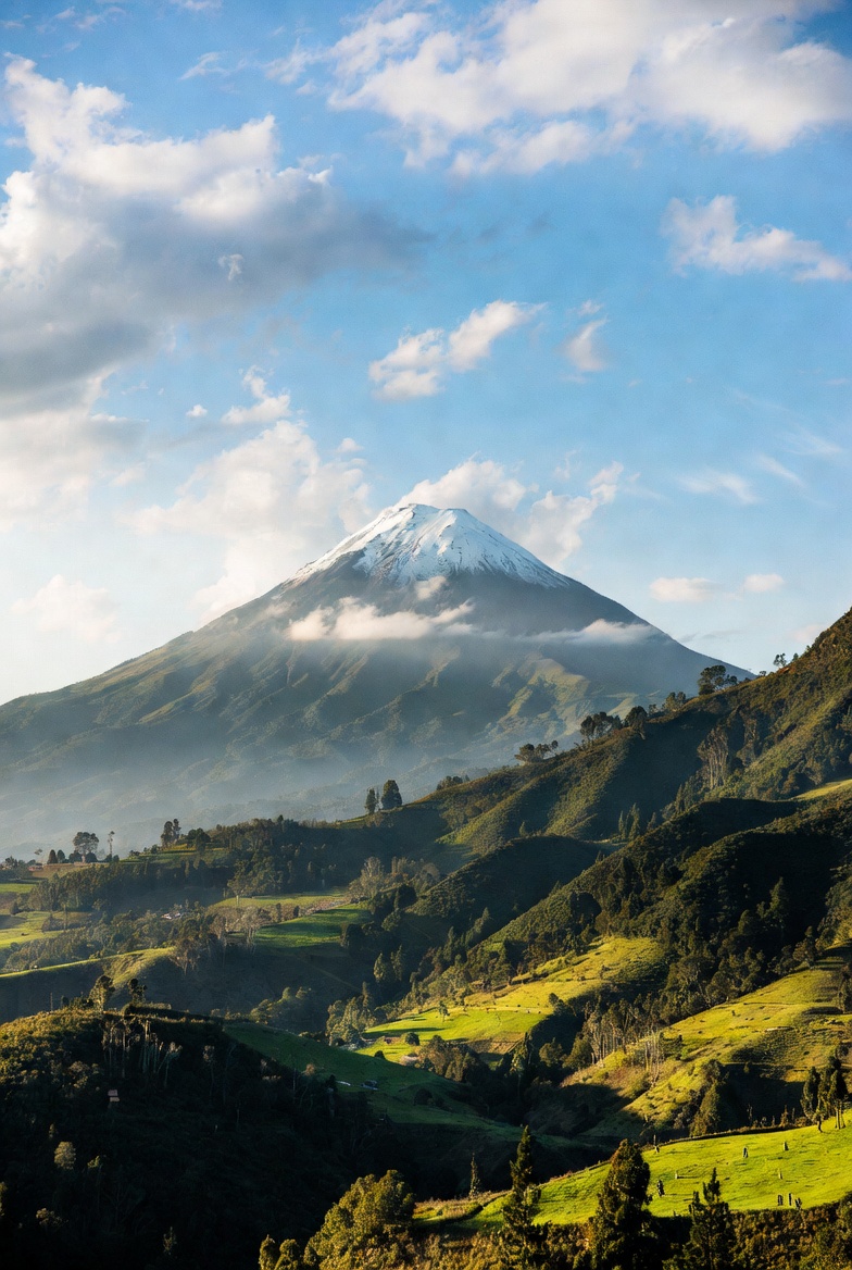 Paisaje guatemalteco con potencial renovable